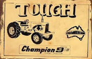 Tough Champion 9 metal sign 20 x 30 cm