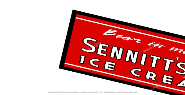 Buy SENNIT'S ICE CREAM Bar Runner: Sweet Scoops, Spill-Free Joy (890mm x 240mm)
