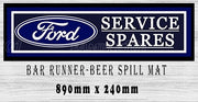 Buy SERVICE PARTS-FORD Beer Mat: Aussie Cheers, Spill-Free Bar (890mm x 240mm)