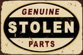STOLEN PARTS Retro Vintage Rustic Look Home Classic Funny Resto Café Reproduction Bar Wall Tin Metal Signs