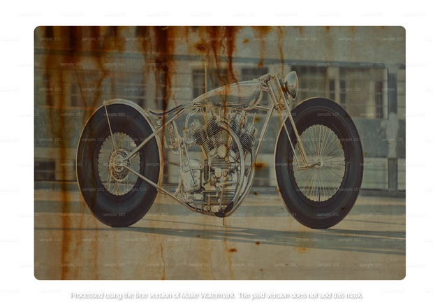 "MUSKET BIKE" vintage-style metal sign with a rustic, distressed design featuring classic motorcycle imagery. Ideal for decorating garages, sheds, home bars, or workshops with a nostalgic, retro-industrial theme.