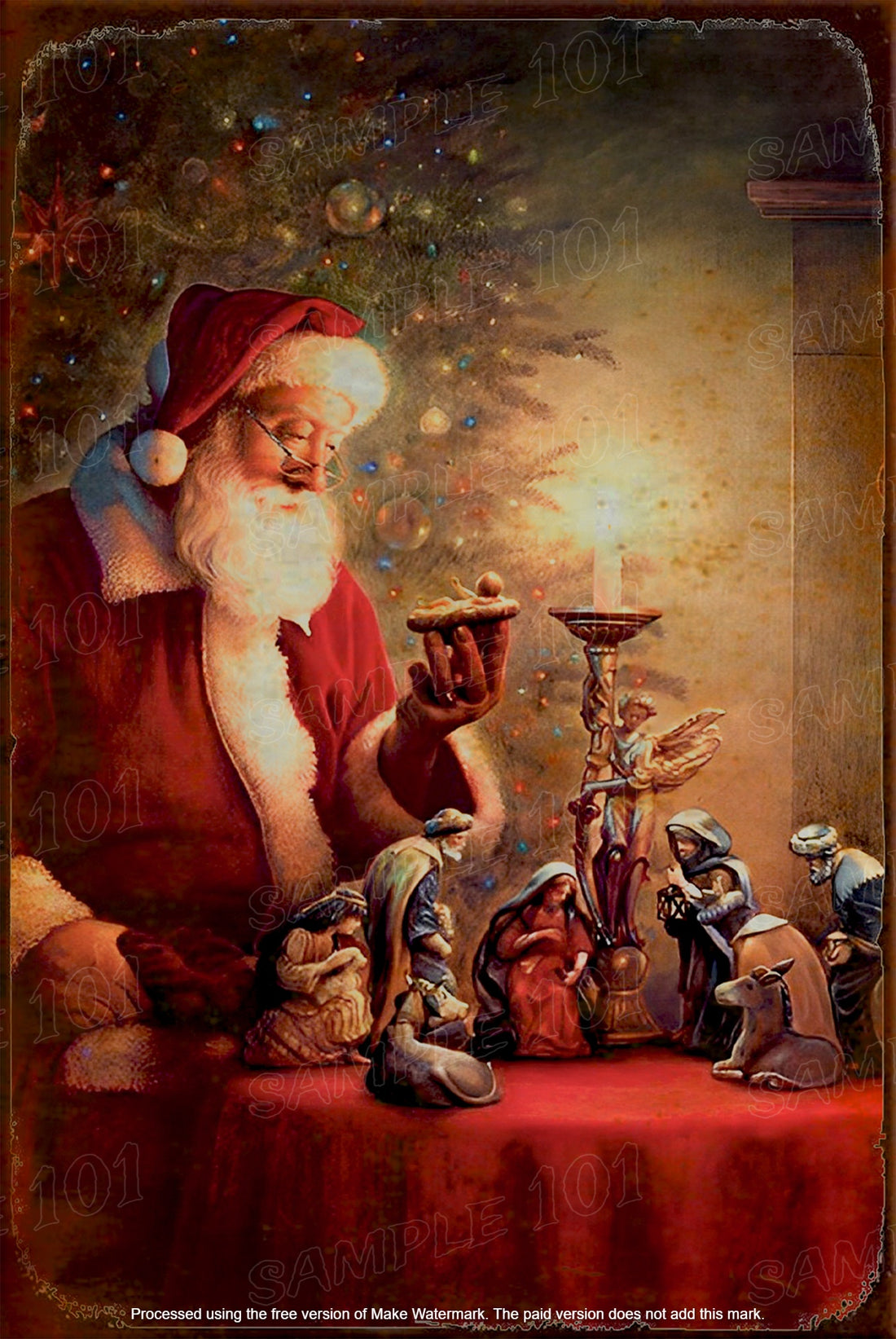 SPIRIT OF CHRISTMAS Vintage Rustic Look Holiday Season Home Wall Décor Bar Wall Tin Metal Signs