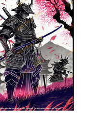 THE WARRIOR SAMURAI UNDER THE MOON