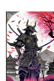 THE WARRIOR SAMURAI UNDER THE MOON