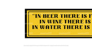 THERE IS FREEDOM Aussie Beer Spill Mat (890mm x 240mm) BAR RUNNER Man Cave Pub Rubber