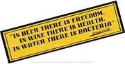 THERE IS FREEDOM Aussie Beer Spill Mat (890mm x 240mm) BAR RUNNER Man Cave Pub Rubber