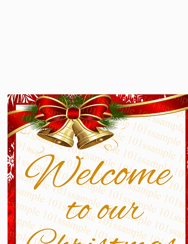 WELCOME PARTY Christmas Season Metal Sign 40 x 60 cm Australia Wide