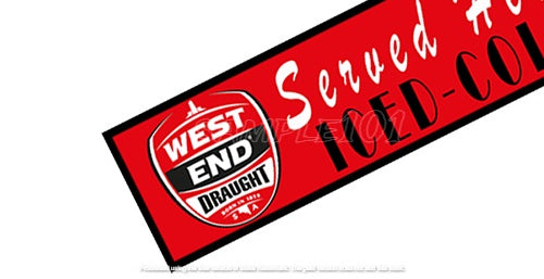 Buy WEST END Beer Mat: Catch Spills, Cool Vibes (890mm x 240mm)