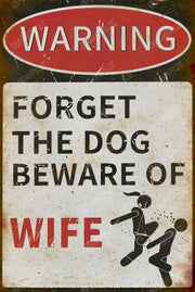 WIFE THAT KICKS Retro Vintage Rustic Look Home Classic Shed Resto Café Reproduction Bar Wall Tin Metal Signs