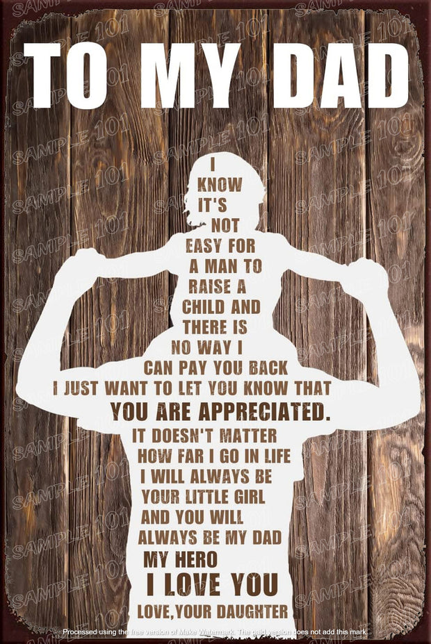 YOU ARE APPRECIATED Rustic Look Home Wall Décor Reproduction Bar Wall Tin Metal Signs