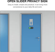 Privacy Sign, Premium Vacant Occupied Sign Slider Door Indicator Pasteable Do Not Disturb Sign Adhesive Indicator Sign