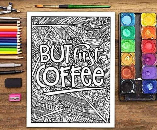  Buy Snarky Adult Coloring! Laugh & Relax + FREE AU Shipping!