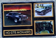 HOLDEN HQ GTS MONARO Rustic Metal Sign, Vintage Tin Shed Garage & Bar,Man Cave