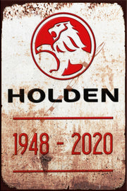 1948-2020 HOLDEN ERA Retro/ Vintage Wall Home Décor, Shed-Garage and Bar Tin Metal Sign