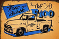 THE 1953 F100 Rustic Look Vintage Tin Metal Sign Man Cave, Shed-Garage and Bar - Tin Sign Factory Australia