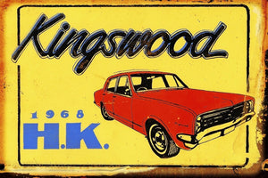 HK Kingswood metal sign 20 x 30 cm  free post - TinSignFactoryAustralia