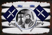 NED KELLY 1854 1880 Retro Metal Tin Wall Sign Man Cave Shed