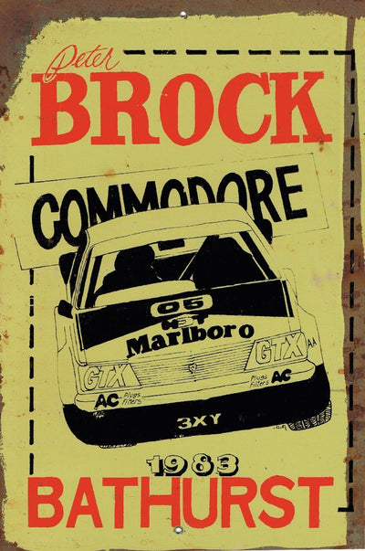 Brock Commodore 188 Bathurst Metal  Sign  20x 30 cm - TinSignFactoryAustralia
