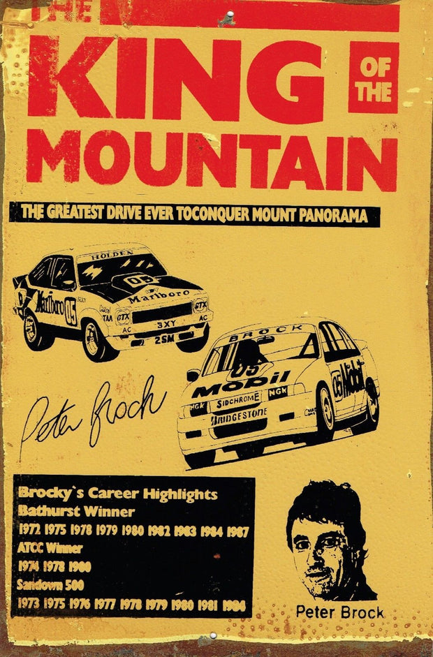 King of The Mountain Wins Metal  Sign  20x 30 cm - TinSignFactoryAustralia