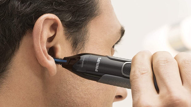 "Philips Series 3000 3-in-1 Grooming Tool: Nose, Ear, and Eyebrow Trimmer with Washable Design - NT3650/16"