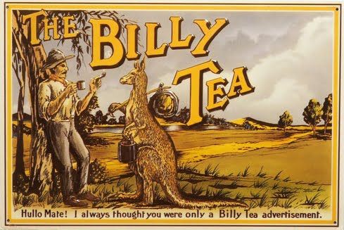 THE BILLY TEA Rustic Look Vintage Tin Metal Sign Man Cave, Shed-Garage, and Bar
