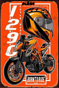 SUPER DUKE 1290 Rustic Look Vintage Shed-Garage and Bar Man Cave Tin Metal Sign