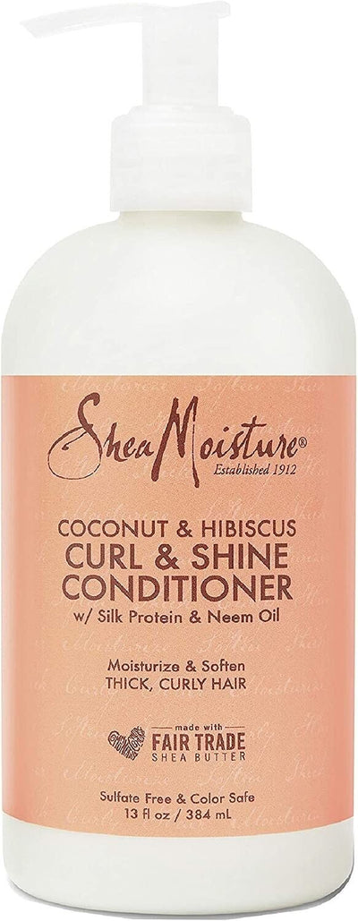 "Hydrate and Define Your Curls with Shea Moisture Coconut & Hibiscus Conditioner - 13oz"