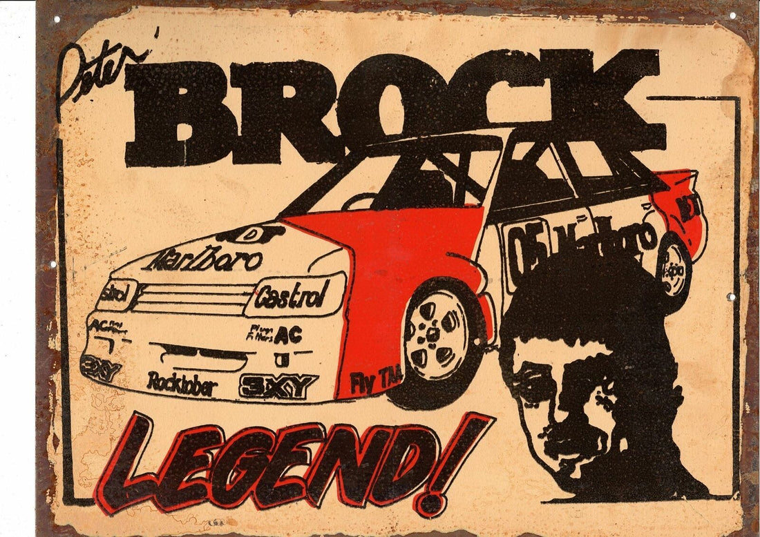 Brock Legend Tin metal sign 30x 40 cm - Tin Sign Factory Australia