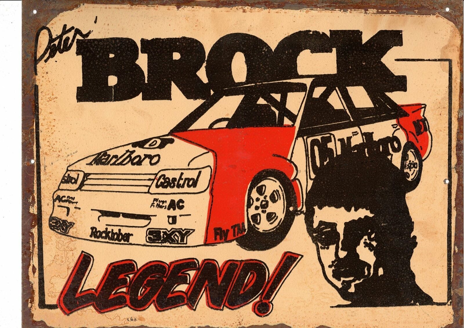 Brock Legend Tin metal sign 30x 40 cm - Tin Sign Factory Australia