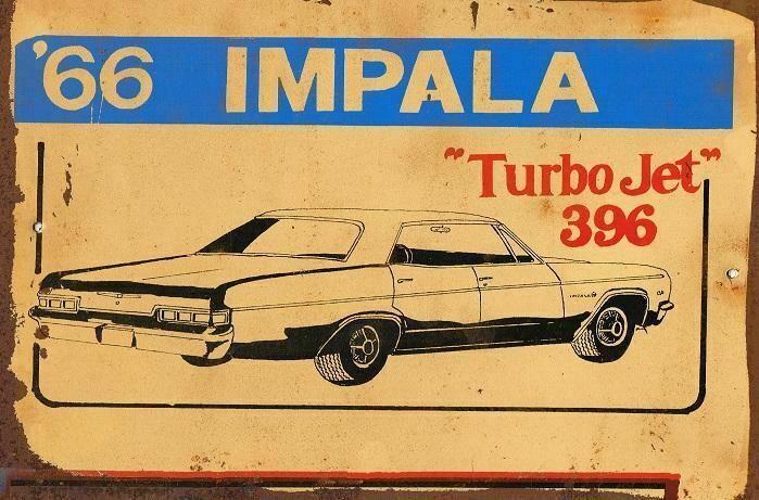 66 Impala Turbo 396 metal sign 20 x 30 cm - Tin Sign Factory Australia