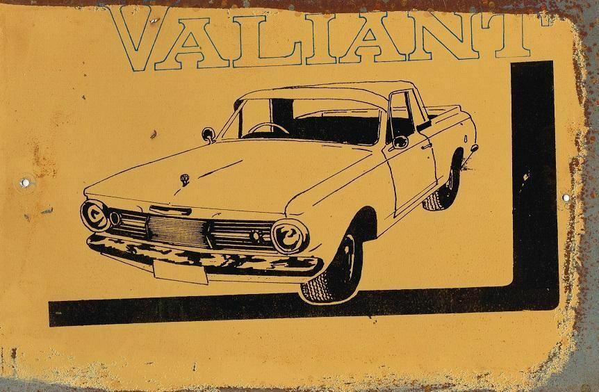 Valiant Own a Classic metal sign 20 x 30 cm - Tin Sign Factory Australia