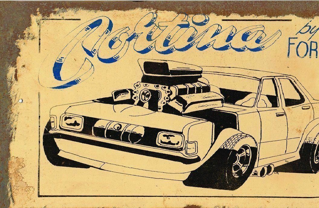 Cortina metal sign 20 x 30 cm - Tin Sign Factory Australia