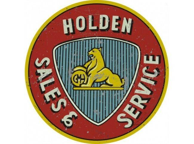 Holden Sales and Service 560mm metal tin sign bar garage - Tin Sign Factory Australia