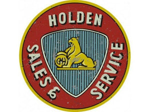 Holden Sales and Service 560mm metal tin sign bar garage