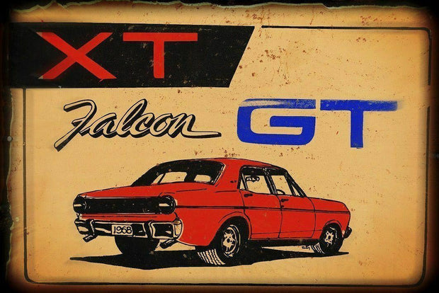 XT FALCON GT metal sign 20 x 30 cm