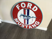 Ford Mustang Metal sign Man cave bar Free postage Australia wide