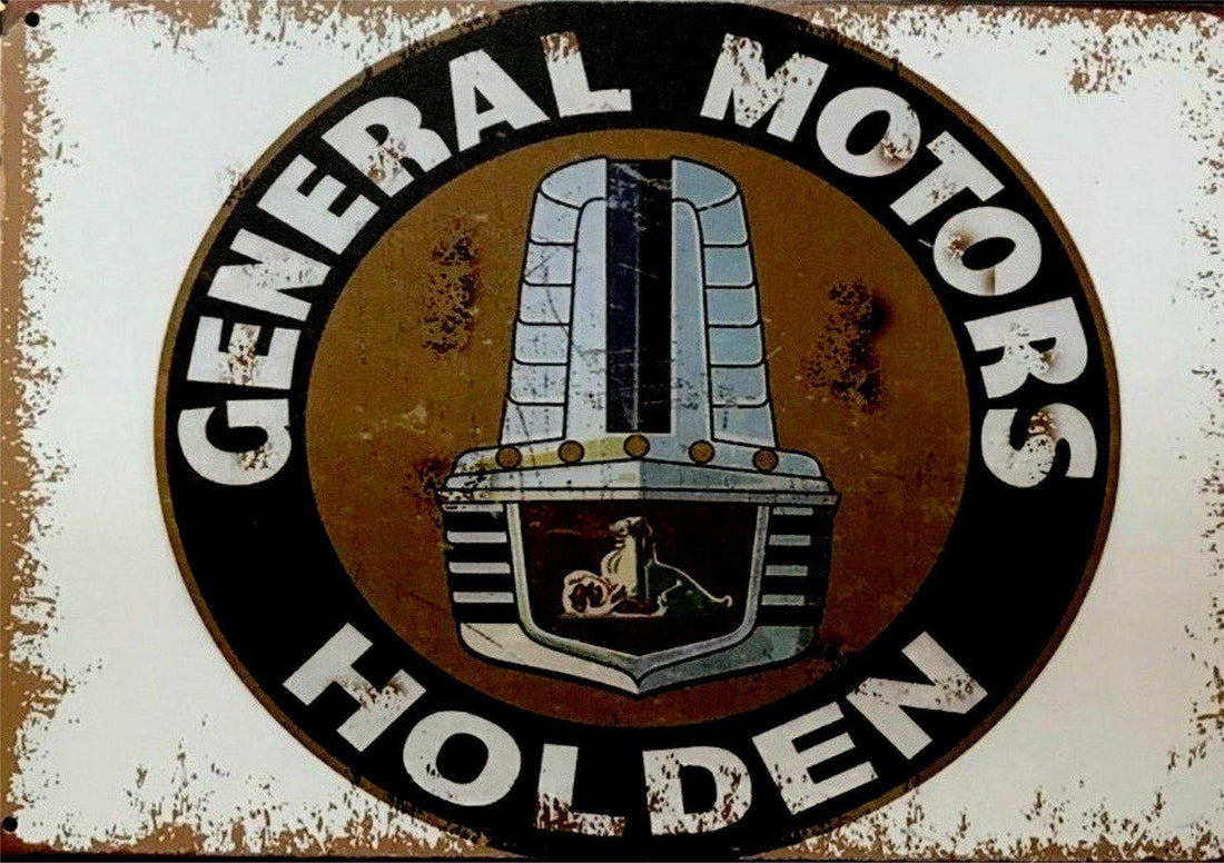 HOLDEN Rustic Look Vintage Tin Metal Sign Man Cave 20 x 30 cm - Tin Sign Factory Australia