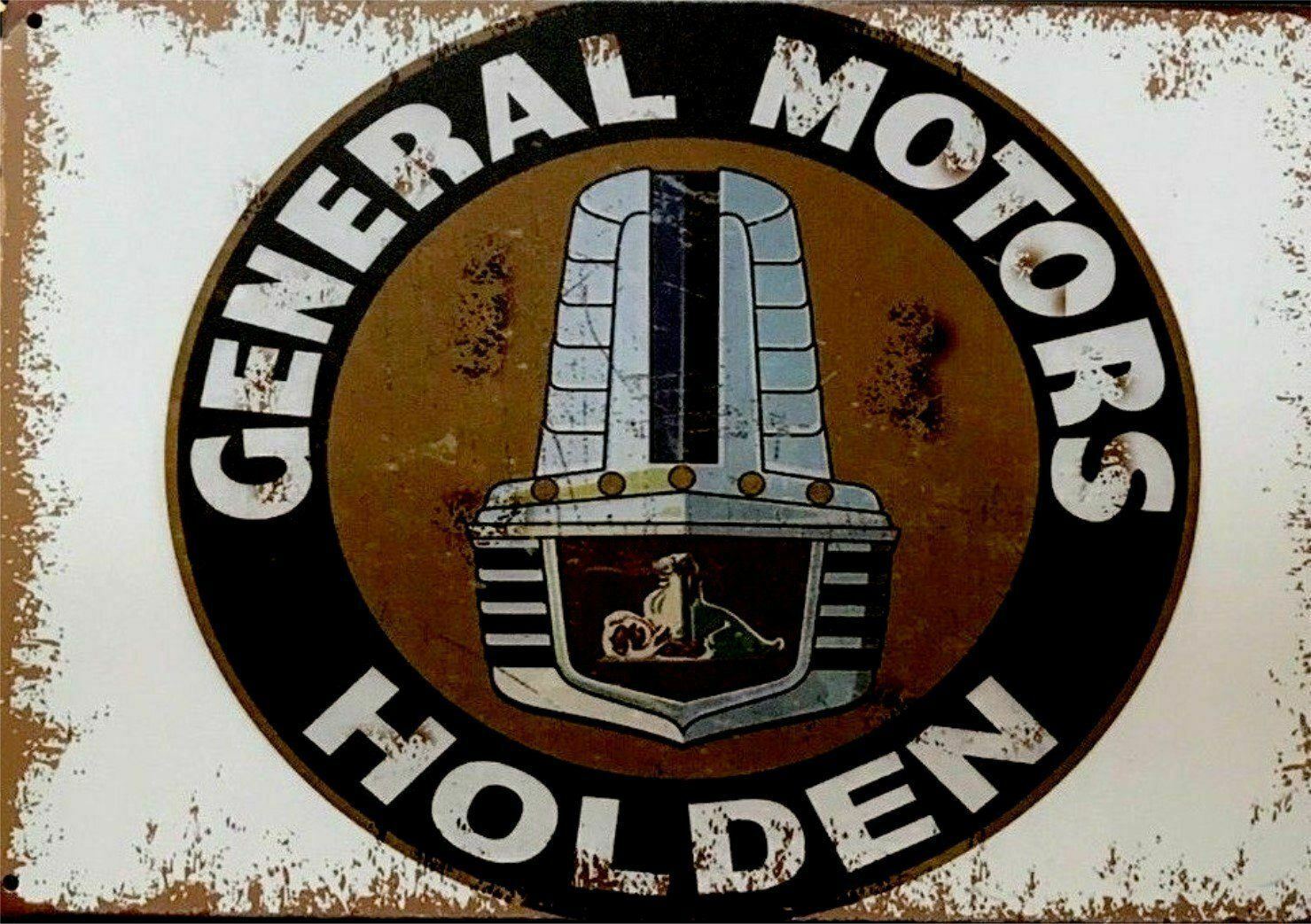 HOLDEN Rustic Look Vintage Tin Metal Sign Man Cave 20 x 30 cm - Tin Sign Factory Australia