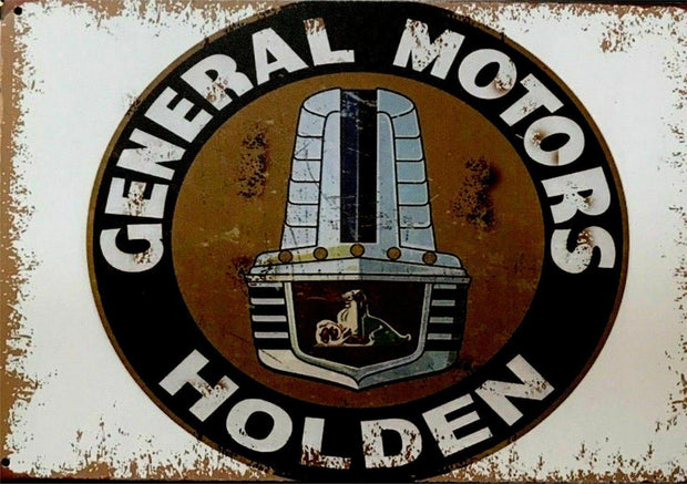 HOLDEN Rustic Look Vintage Tin Metal Sign Man Cave 20 x 30 cm