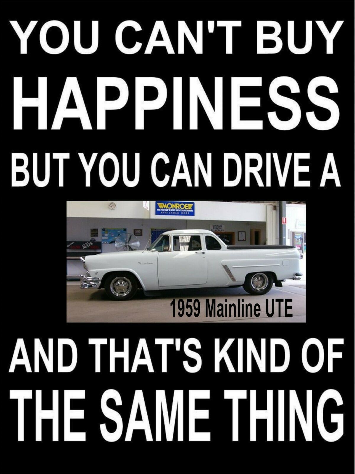 Mainline happiness Rustic Look Vintage Tin Metal Sign Man Cave, Shed-Garage - Tin Sign Factory Australia