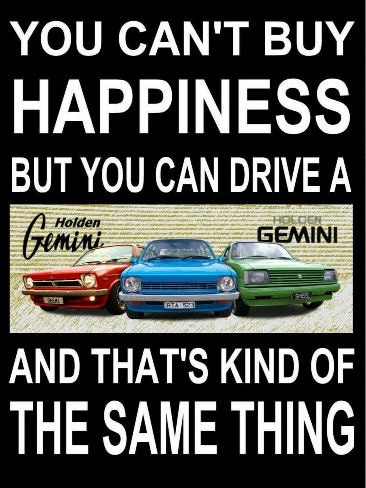 Gemni happiness Rustic Look Vintage Tin Metal Sign Man Cave, Shed-Garage - Tin Sign Factory Australia