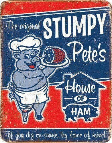 STUMPY Tin Metal Sign Rustic Look .. MAN CAVE - Tin Sign Factory Australia