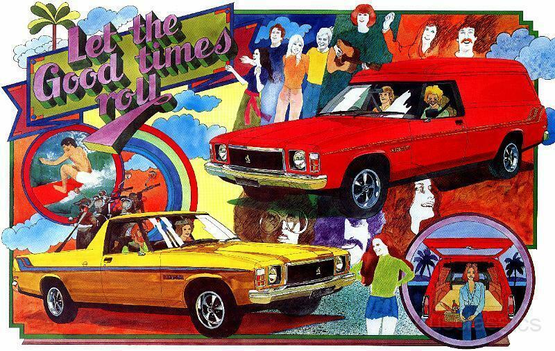 Holden Sandman Let the Good Times Roll HX 1976 Tin Sign - Tin Sign Factory Australia