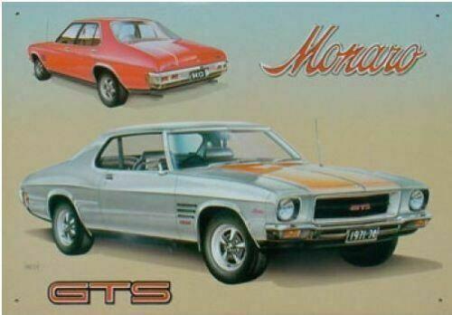 MONARO. Garage Retro Vintage Metal Tin Sign Rustic Look .. - Tin Sign Factory Australia