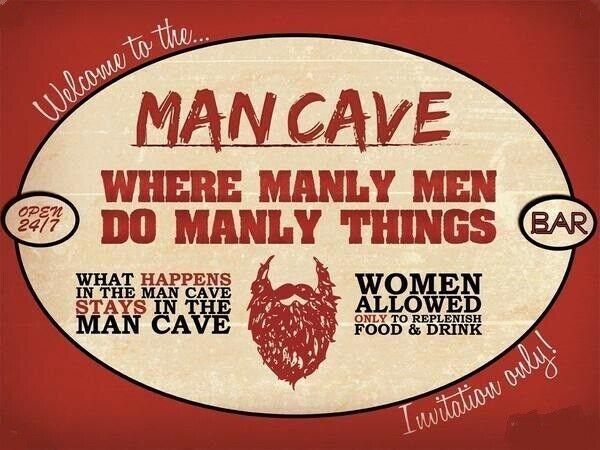Man Cave rustic Look Vintage Tin Metal Sign Man Cave, Shed-Garage - Tin Sign Factory Australia