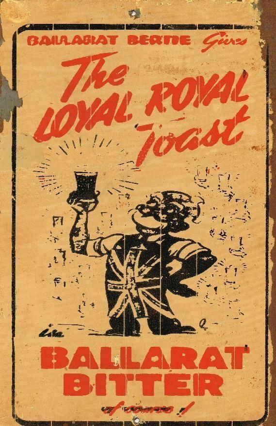 Ballarat Bitter Loyal Royal metal sign 20 x 30 cm - Tin Sign Factory Australia