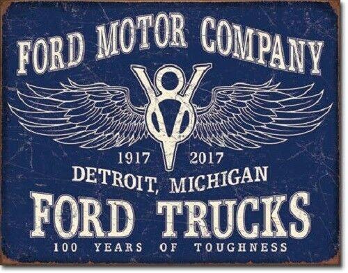FORD Rustic Look Vintage Metal Tin Sign MAN CAVE Shed Garage - Tin Sign Factory Australia