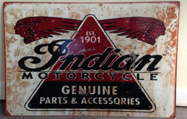 INDIAN MOTORCYCLES Metal Sign 40 cmx 60 cm Free POSTAGE