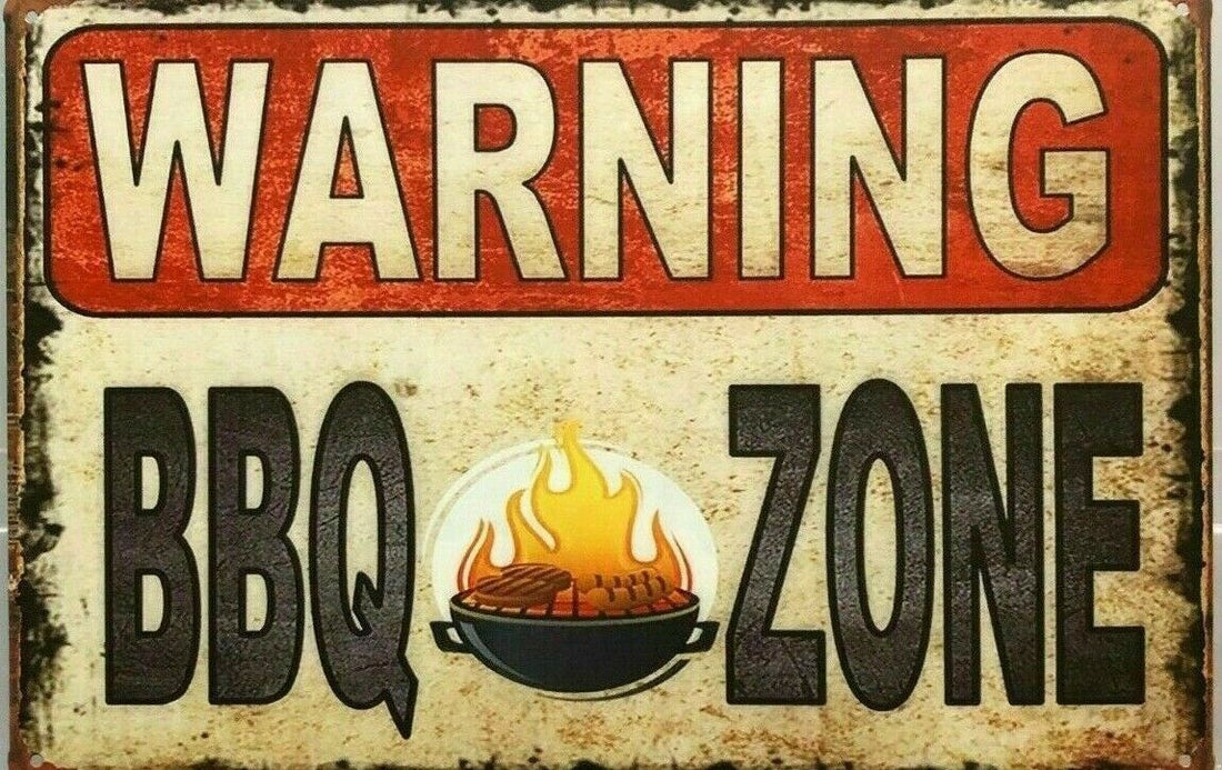 BBQ Rustic Look Vintage Tin Metal Sign Man Cave, Shed-Garage & Bar - Tin Sign Factory Australia