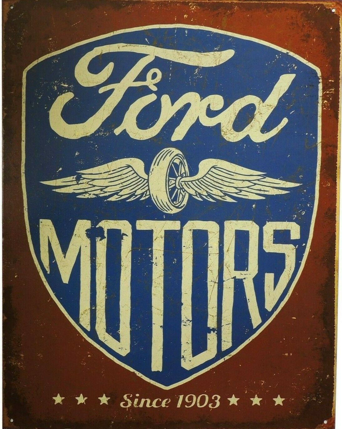 Ford Motors rustic Look Vintage Tin Metal Sign Man Cave, Shed-Garage - Tin Sign Factory Australia